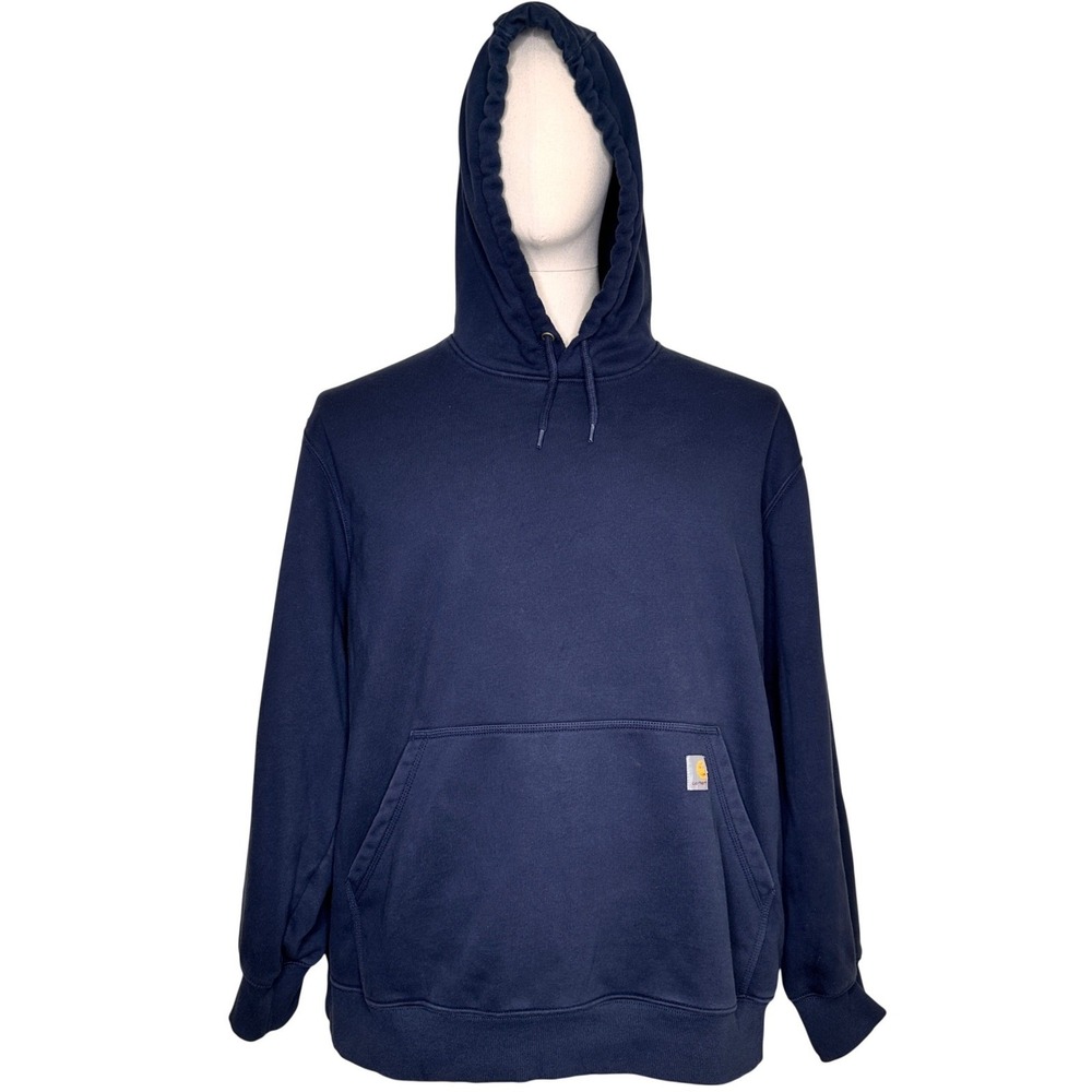 Carhartt Rain Defender Loose Fit Hoodie Mens 3XL Navy Blue TS0615-M